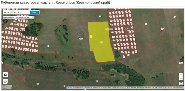 Публичная кадастровая карта красноярск емельяновский район