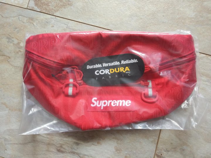 supreme red waist bag ss19