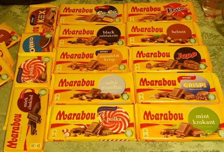 Marabou Helnöt с цельным орехом 200 гр