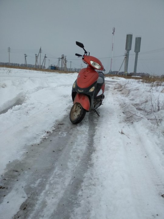 Скутер в деревне