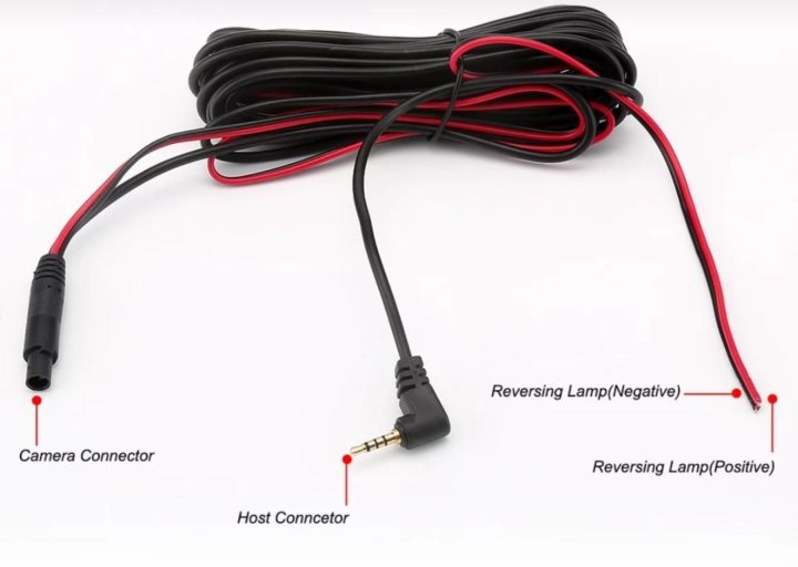 Камера заднего вида 4 pin подключение Водонепроницаемая видеокамера заднего вида в авто - купить в Михайловске, цена 7