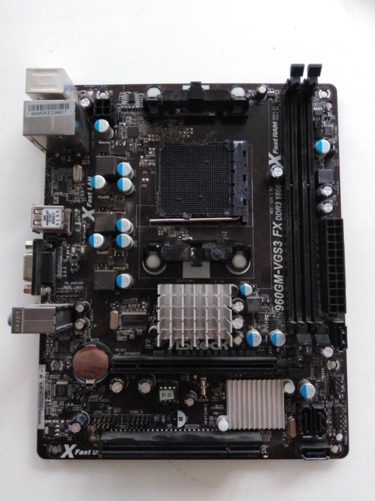 Asrock 960gm vgs3 fx нет изображения