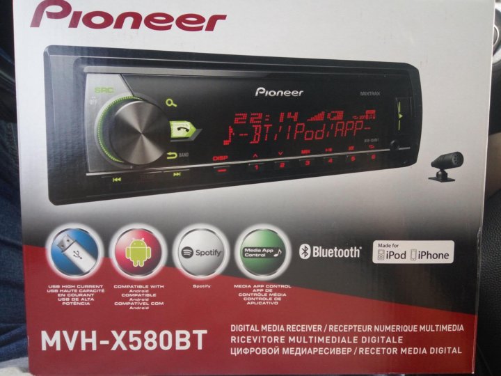 Автомагнитола pioneer mvh x580bt инструкция