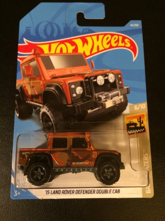 land rover defender double cab hot wheels
