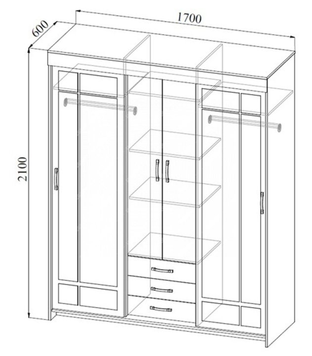 Шкаф купе уют 3 схема сборки