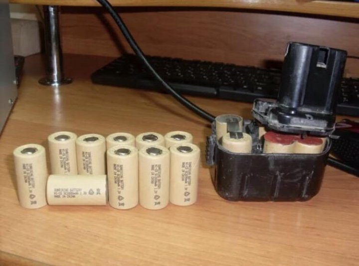 Батареи для аккумулятора шуруповерта
