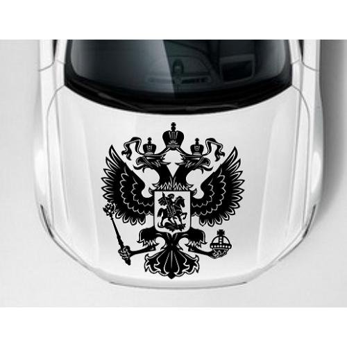 Орёл наклейка на авто. Орёл наклейка на авто. Двуглавый орел на капоте. Двуглавый орел на капоте. Наклейка орел.