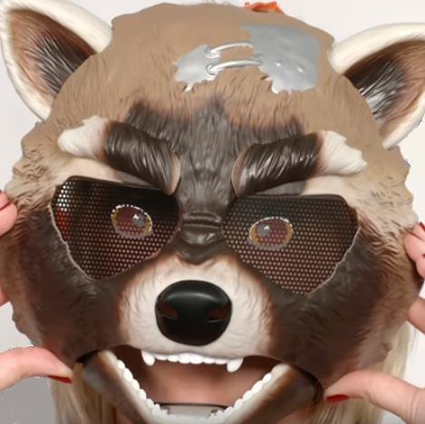 Омолаживающая маска-енот для лица с экстрактом плаценты BERRISOM Animal Mask Series Raccoon, 1 шт