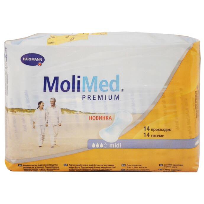 Прокладки урологические molimed premium. Прокладки урологические MOLIMED Premium Midi №14. Прокладки Хартман урологические.