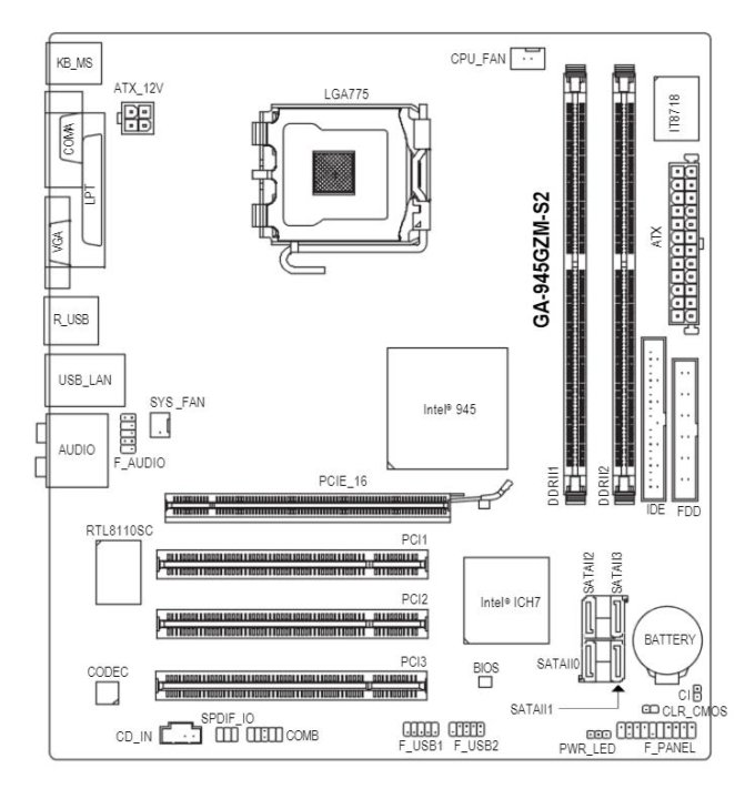 Gigabyte ga 81945gmf схема