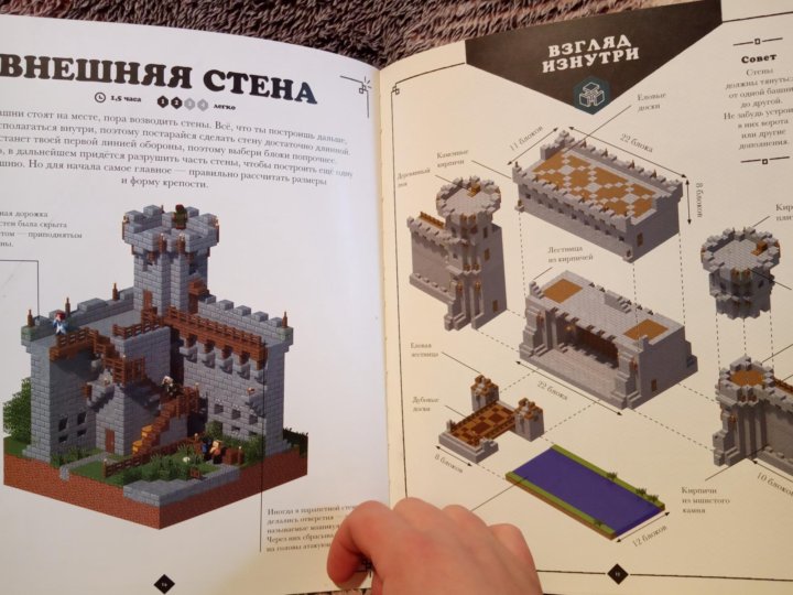 Книга майнкрафт средневековая крепость