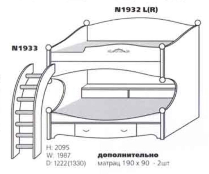 Двухъярусная кровать капитан флинт схема сборки