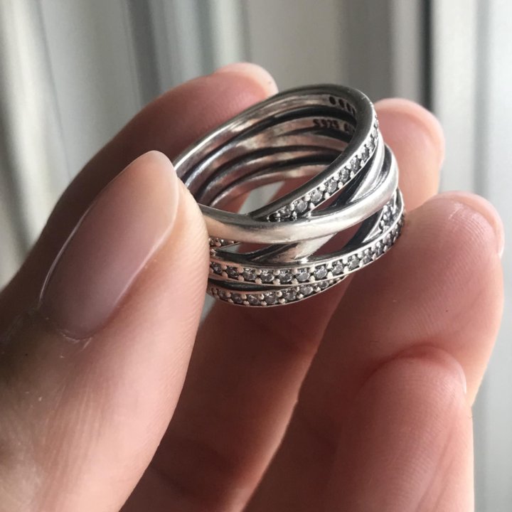 Серебряные тройные кольца