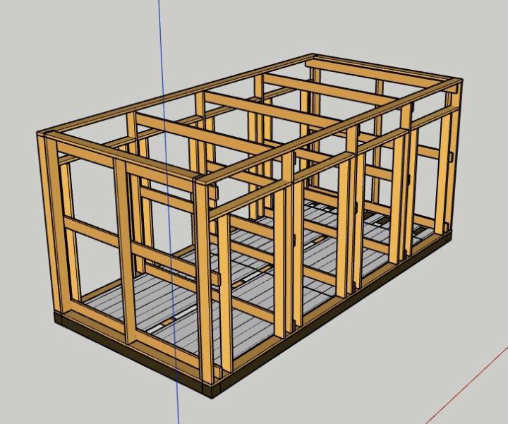 Бытовка каркас 3 3. Бытовка чертеж Sketchup. Проект бытовки 6х3 Sketchup. Каркас бытовки 6х3. Каркас деревянной бытовки.