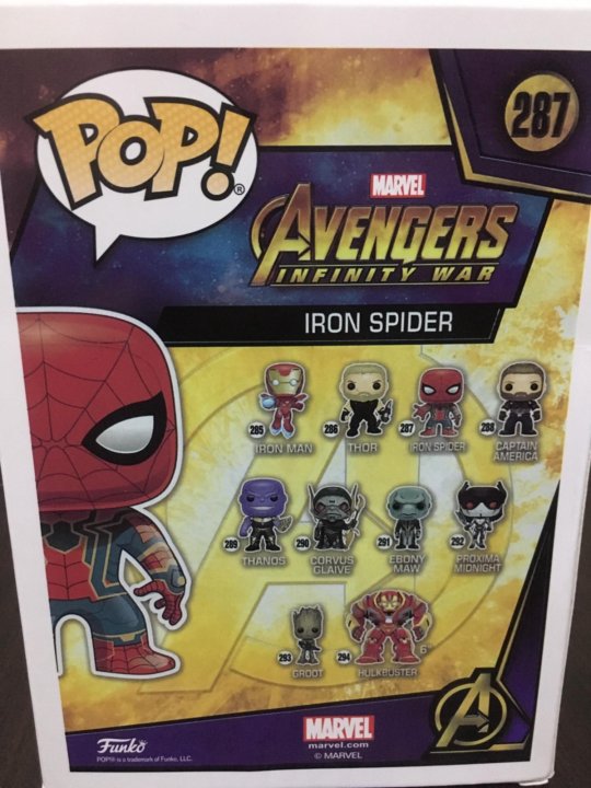 Фанко авито. Funko Pop Iron Spider 287