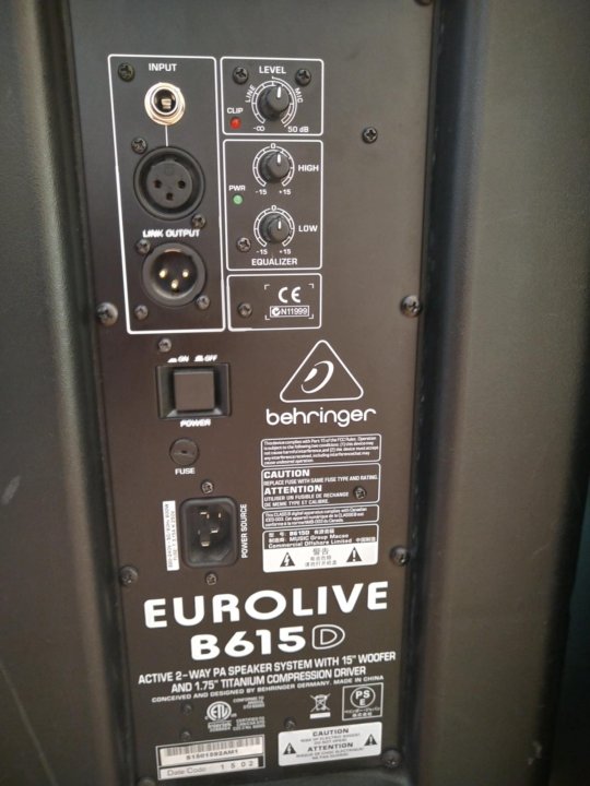 Behringer eurolive b615d схема