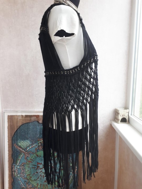 топ в стиле макраме. жилет макраме. накидки в стиле макраме. платье макраме. жилет макраме.