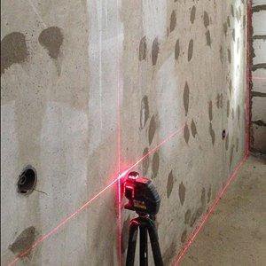 лазерный уровень для установки маяков на стены