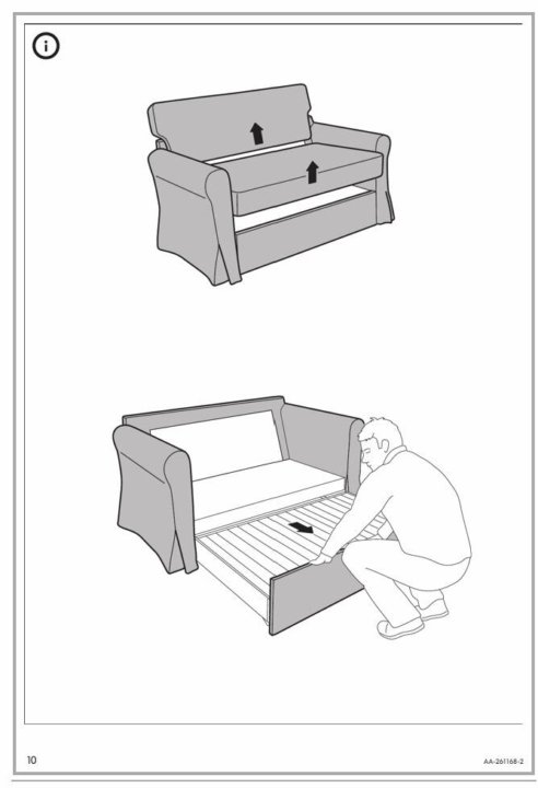 Икеа инструкция диван кровать