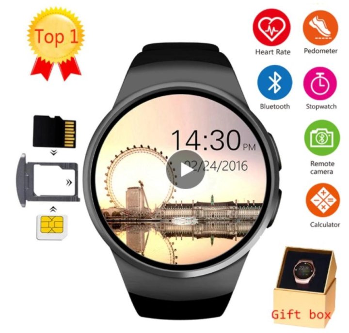 Lemfo kw18 bluetooth smart watch on sale