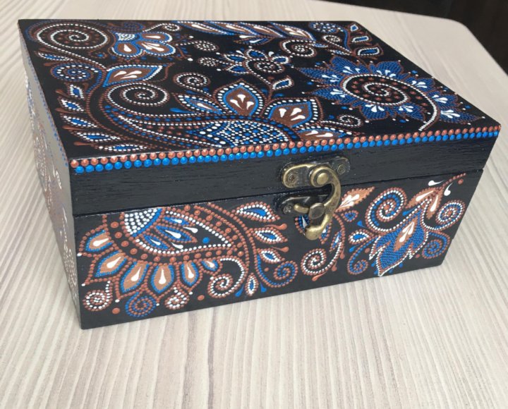 Рисунок для шкатулки акриловыми красками