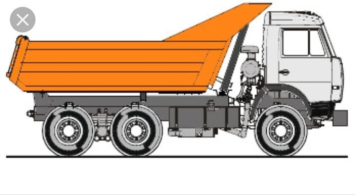 Камаз самосвал рисунок