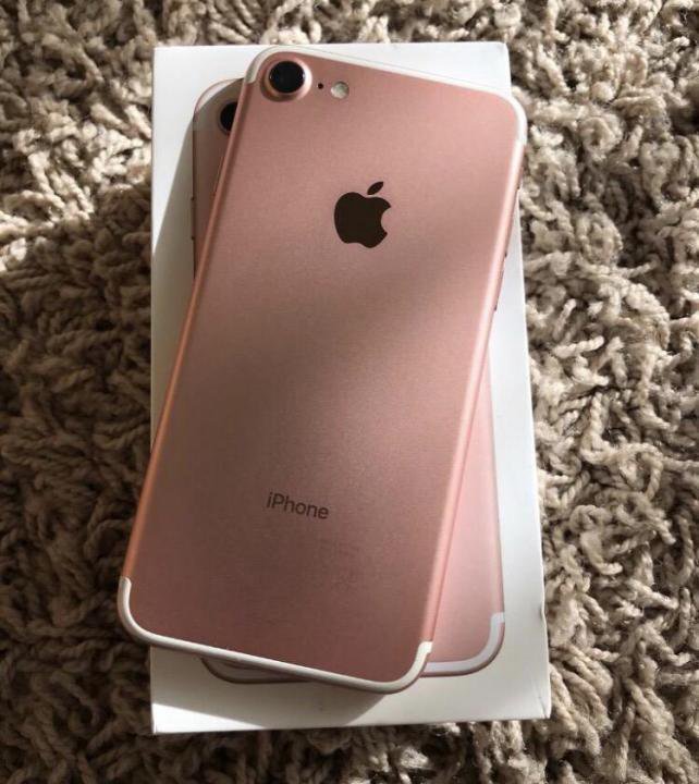 Айфон 7 розовый фото iPhone 7 32 gb rose gold на гарантии - купить в Ярославле, цена 16 000 руб., про