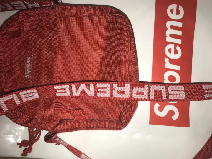 supreme shoulder bag ss18 red