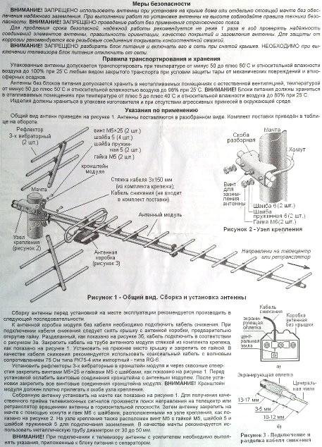 Схема антенны дельта