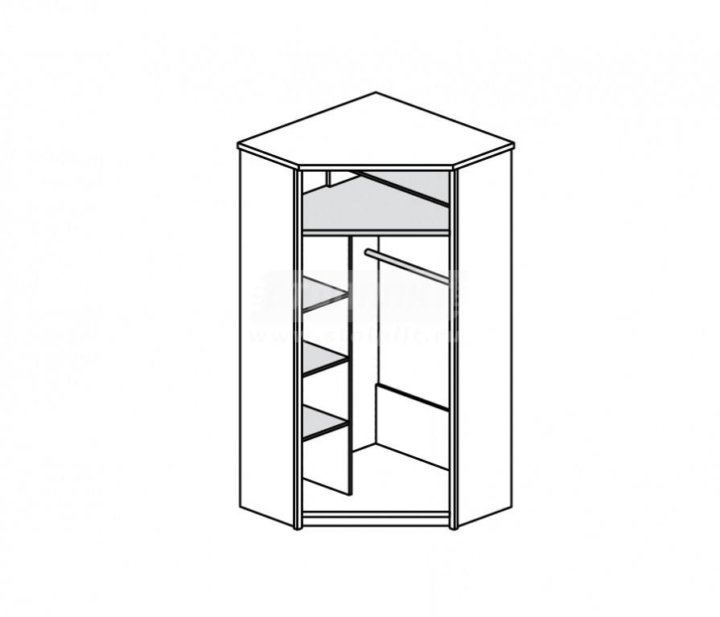 Угловой шкаф сити сборка