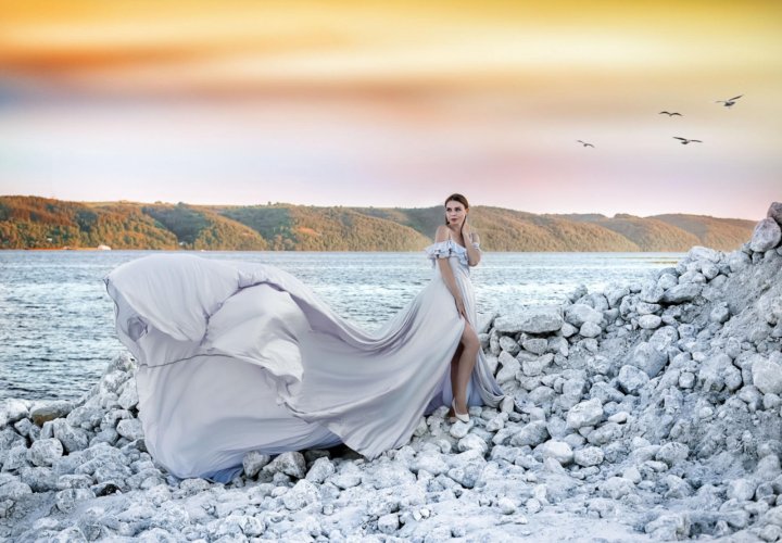 Серо Жемчужное Платье фото 17