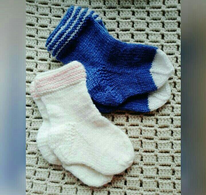 Как связать детские носки