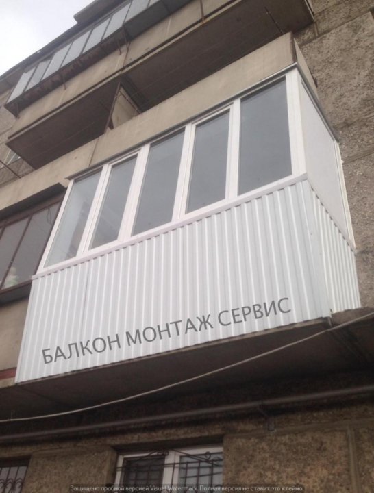 Обшивка балкона в Магнитогорске.