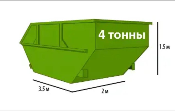 Мусорный контейнер 8 м3 чертеж