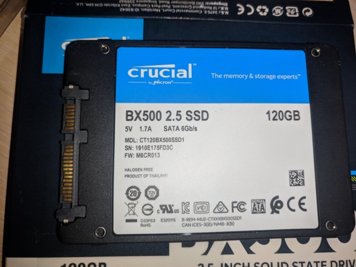 Ssd накопитель crucial bx500