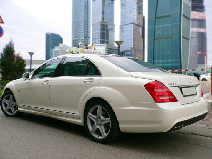 Mercedes Benz s63 AMG w221 Р±РµР»С‹Р№