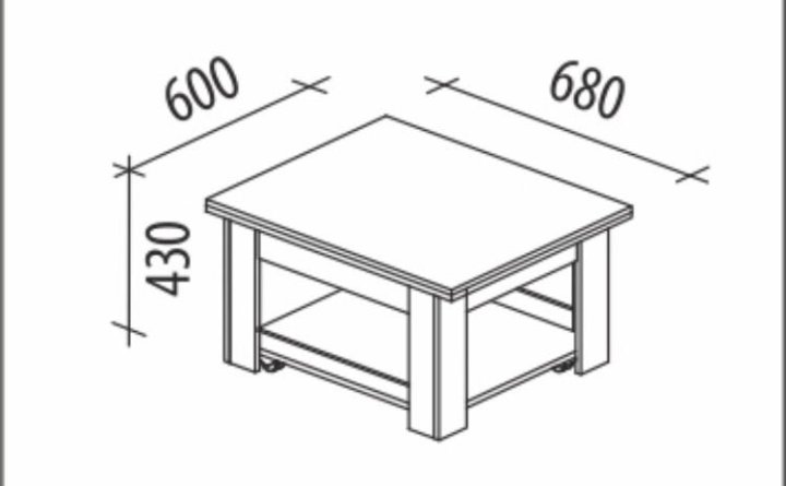 Журнальный стол чертежи с размерами