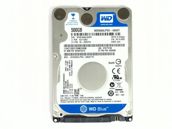 Диск 500gb western. WDC wd5000lpcx-80vhat1. WD wd5000lpvx. Жесткий диск Western Digital WD Blue 500 GB. WD 500gb 2.5 wd5000buct-63ls5y1.
