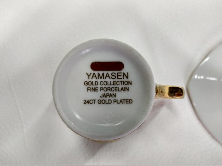 Посуда Yamasen Gold collection. Yamasen кофейный. Yamasen Gold collection Porcelain Japan 24. Посуда фирмы Yamasen Gold collection Japan.