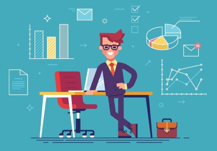 Business team. Professional workers happy partners group team building By ONYX T