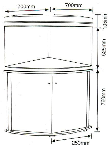 Высота тумбы под аквариум