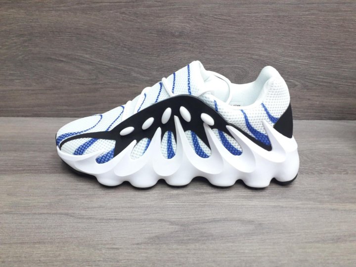 Adidas Yeezy 451 Boost White Blue Black mksole cn