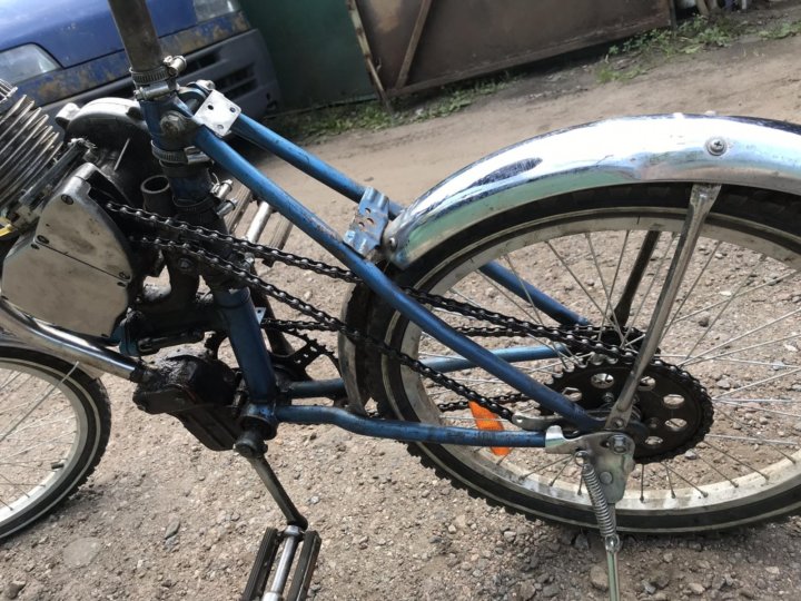 Велосипед с мотором Дырчик Газулька д6 мотовелосип
