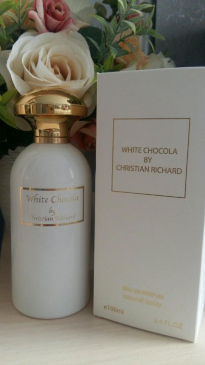 Richard white chocola 100 мл. Richard White Chocola парфюмерная вода 100 мл. Белый шоколад духи Кристиан Ричард. Ричард белый шоколад духи. Духи Christian Richard White Chocola.