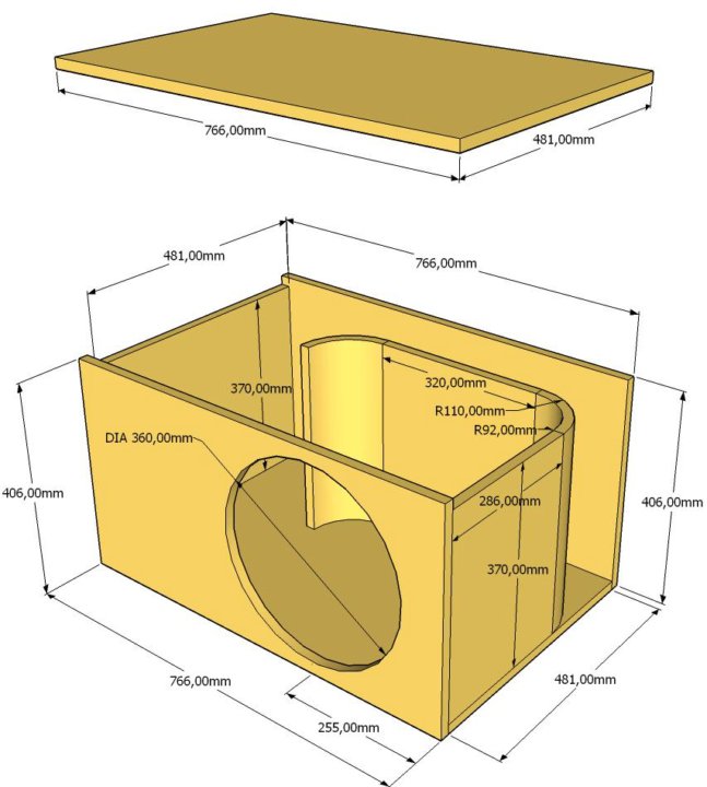 Короб под 3 12 сабвуфера