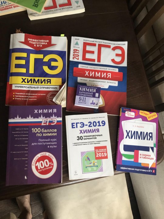 План подготовки егэ химия