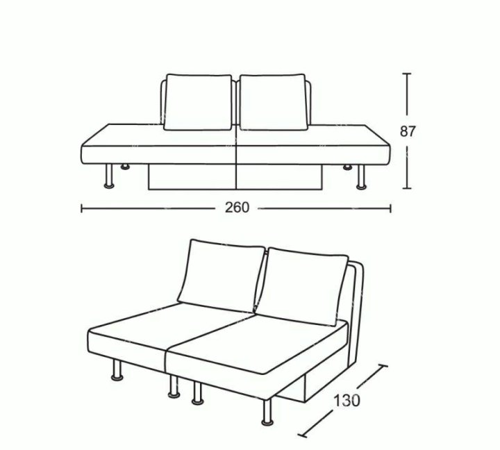 Схема диван трансформер