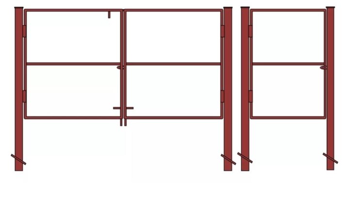 Сварить калитку из профильной трубы своими руками с врезным замком