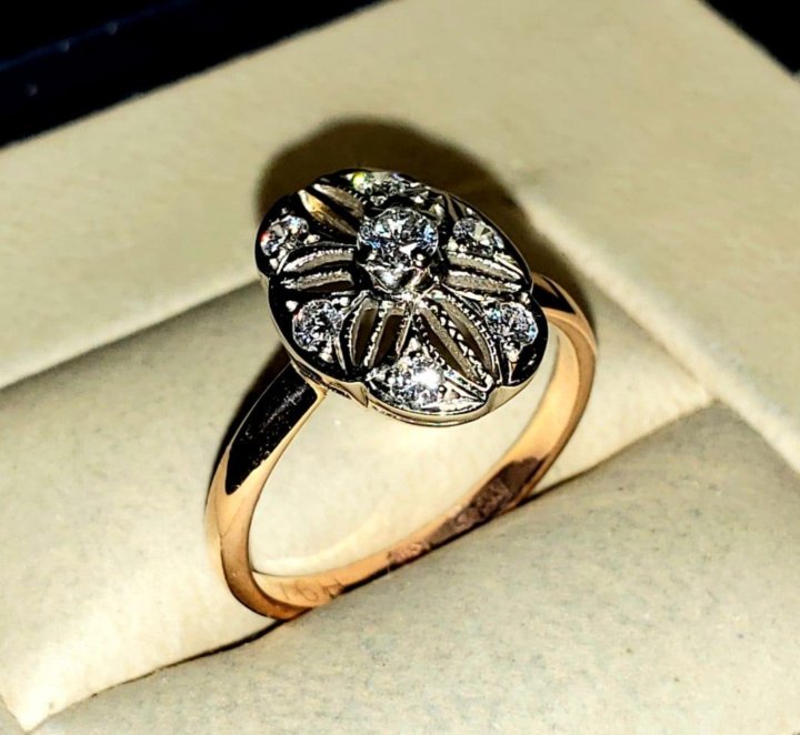 Советские золотые кольца. Кольцо маркиза с бриллиантами. Старинная маркиза кольцо. Кольцо советских времен