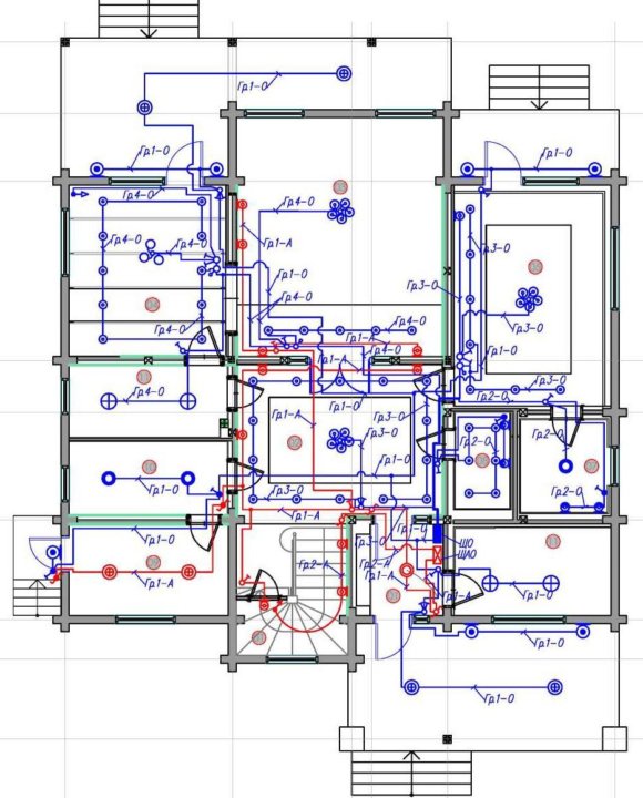 Проект электрики в частном доме пример